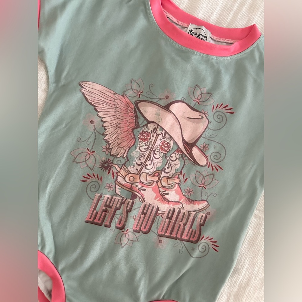 Let's Go Girls Romper - Toddler - Picture 2 of 3